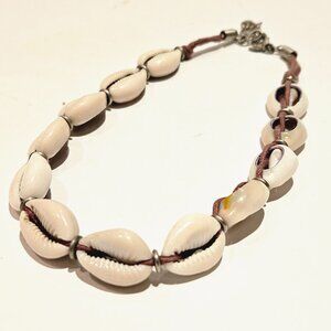 Cowrie  shell necklace. Your summer statment
